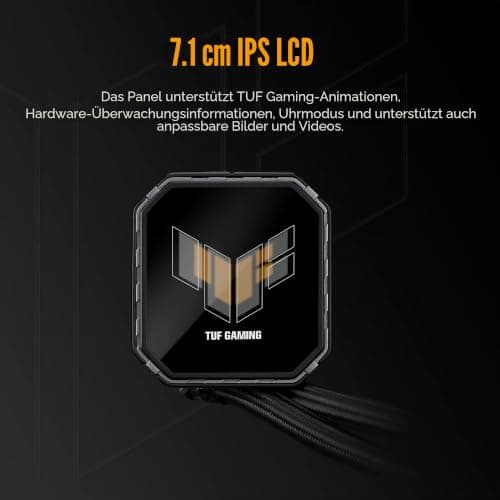 ASUS TUF Gaming LC III 360 ARGB All-in-One-Flüssig-CPU Wasserkühlung (Drei vorinstallierte Lüfter, 2,8 IPS-LCD für GIF-Dateien und MP4 Bild 5