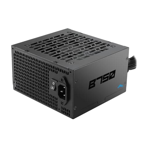 SAMA B750 750W ATX 3.1 Netzteil, 80+ Bronze Zertifiziert, PCIe 5.1 450W Unterstützung, Non-Modular, 120mm Leiser Temperaturgesteuerter Lüfter, Active PFC, 3-Jährige Garantie für Gaming PC/Workstation Bild 2