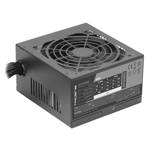 Tacens Anima APIII850, ATX 850W Netzteil, SMD- und DC-DC-Technologien, 85% Effizienz 12V, Ultra-leiser 12cm Lüfter, Japanische Kondensatoren 105º, Carbonfaser-Kabel, Schwarz Bild 2