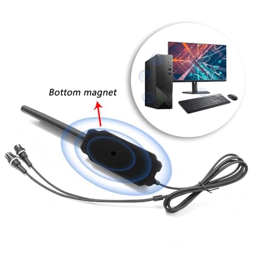 JINTAI WiFi 7 tragbare drahtlose Netzwerkantenne mit Magnetfuß für Gigabyte Z890 B850M B860M Elite WIFI6E Ice B850 X870E B860 B860I Z890 Z890M B850 B850M B850I B650E Z890 B850M 0 B85 0 m (schwarz) BLACK Bild 6