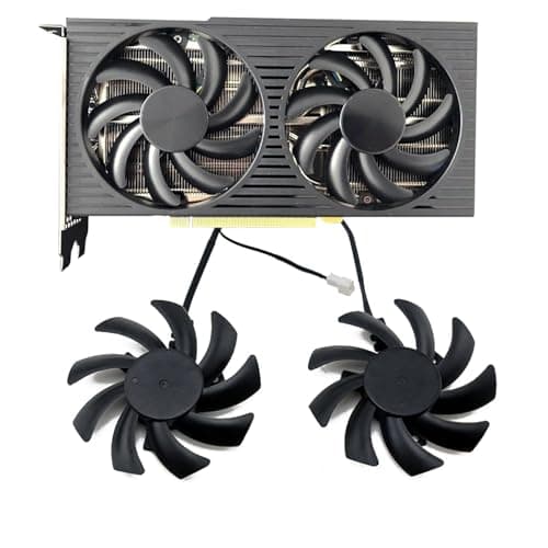 SISS Grafikkartenlüfter für Dell RTX 3060 OEM/DELL,Lenovo & HP RTX 3060 Ti OEM - Effiziente und Effektive Luftkühlung, 4-Pin Anschluss, Set mit 2 Lüftermodulen Bild 4