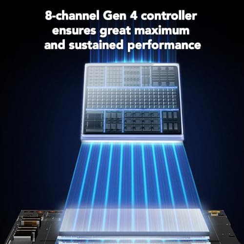 Lexar 4TB NQ780 SSD PCIe Gen4 NVMe M.2 2280 Internes Solid State Drive, bis zu 7000/6000 MB/s Lesen/Schreiben, kompatibel mit PS5, für Gamer und Creators (LNQ780X004T-RNNNU) Bild 6