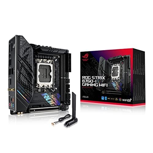 Asus ROG STRIX B760-I GAMING WIFI Intel B760 1700 Mini ITX 2 DDR5 HDMI DP Wi-Fi 6E 2.5G LAN PCIe5 RGB 2x M.2