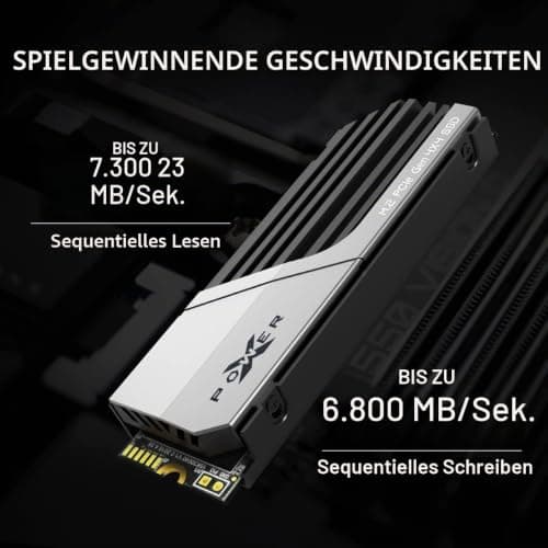 Silicon Power 1TB XS70 – funktioniert mit PlayStation 5, Nvme PCIe Gen4 M.2 2280 interne Gaming SSD W/R bis zu 7.300 MB/6.000/s (SP01KGBP44XS7005) Bild 4