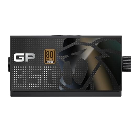 GAMEMAX GP 850B Netzteil PC 850W, Nicht-modular, 80 Plus Bronze, DC-to-DC, 140mm HDB Lüfter, Flache Schwarze Kabel, 9 Schutzfunktionen, 5 Jahre Garantie, Schwarz 850 Watt Bild 4