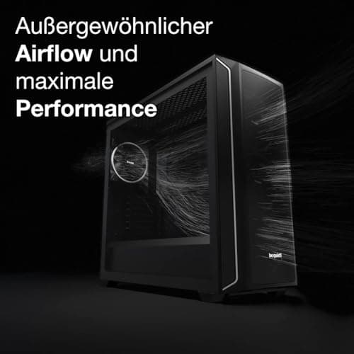 be quiet! Shadow Base 800 DX Black PC-Gehäuse, Pure Wings 3 140mm PWM Lüfter, ARGB-Beleuchtung, USB 3.2 Gen. 2 Type C, Airflow, Open-Mesh, E-ATX Mainboard, 420mm Radiatoren, Glas Seitenfenster Bild 4