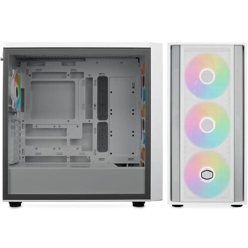Cooler Master MasterBox 600 RGB Full Tower Cristal Templado USB-C Blanca White MasterBox 600 Bild 4