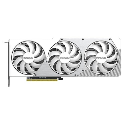INNO3D NVIDIA GeForce RTX 5070 Ti X3 OC White 16GB GDDR7 Gaming Graphics Card (Triple Fan, 2 Slot, White, Reflex 2 RTX AI DLSS4) Bild 4