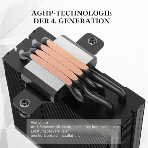 TR Assassin Spirit 120 Vision ARGB Schwarz CPU Luftkühler, PC Display Screen Cooler 1,54 Zoll, 240 * 240 Auflösung, für LGA1851/1700, AM4/AM5 Bild 4