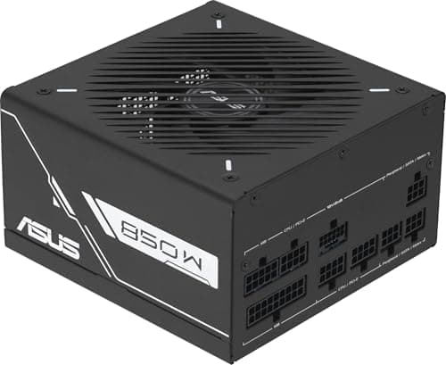 ASUS Prime 750W Gold Black Edition Gaming Netzteil (750 Watt, Lüfter mit Doppelkugellager, ATX 3.1 & PCIe 5.1 kompatibel, 80 Plus & Cybernetics Gold-Zertifizierung, geätzte Kabel, Schwarz)