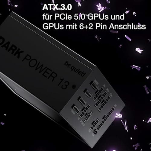 be quiet! Dark Power 13 850W, ATX 3.0, 80 Plus® Titanium, modular Netzteil, PCIe 5.0 und PCIe 4.0 Grafikkarten, 12VHPWR Kabel enthalten, nahezu unhörbarer Silent Wings-Lüfter Bild 4