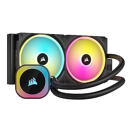Corsair iCUE LINK H115i RGB Flüssig-CPU-Kühler - 280mm AIO - QX140 RGB-Lüfter - Passend Für Intel® LGA 1700, AMD® AM5 - iCUE LINK System Hub Enthalten - Schwarz Schwarz 280mm AIO Bild 2