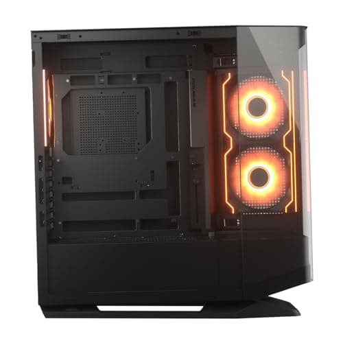 COUGAR FV270 RGB Mid Tower EATX/ATX PC Gaming Gehäuse mit gebogenem gehärtetem Glas – Schwarz RGB Bild 8