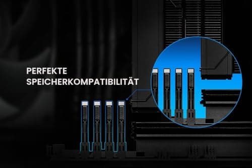 ID-COOLING FROZN A410 Black - Schwarzer Luft-CPU-Kühler, 4×Ф6mm Heatpipes, 120x120x25mm FDB-Lüfter, TDP 220W, kompatibel mit Intel LGA1700/1851/1200/115X und AMD AM4/AM5 (152 mm Höhe). Bild 6