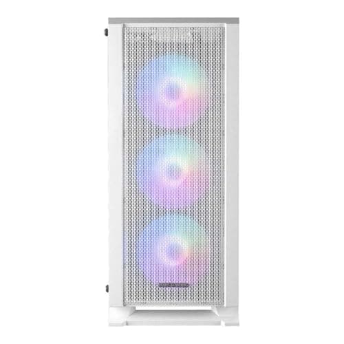 Mars Gaming MC-C Weiß, ATX PC Gehäuse, Metall-Mesh Frontplatte, Gehärtetes Glas, 3 Frontlüfter FRGB 120mm Bild 6