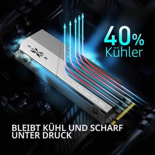 Silicon Power 1TB XS70 – funktioniert mit PlayStation 5, Nvme PCIe Gen4 M.2 2280 interne Gaming SSD W/R bis zu 7.300 MB/6.000/s (SP01KGBP44XS7005) Bild 6