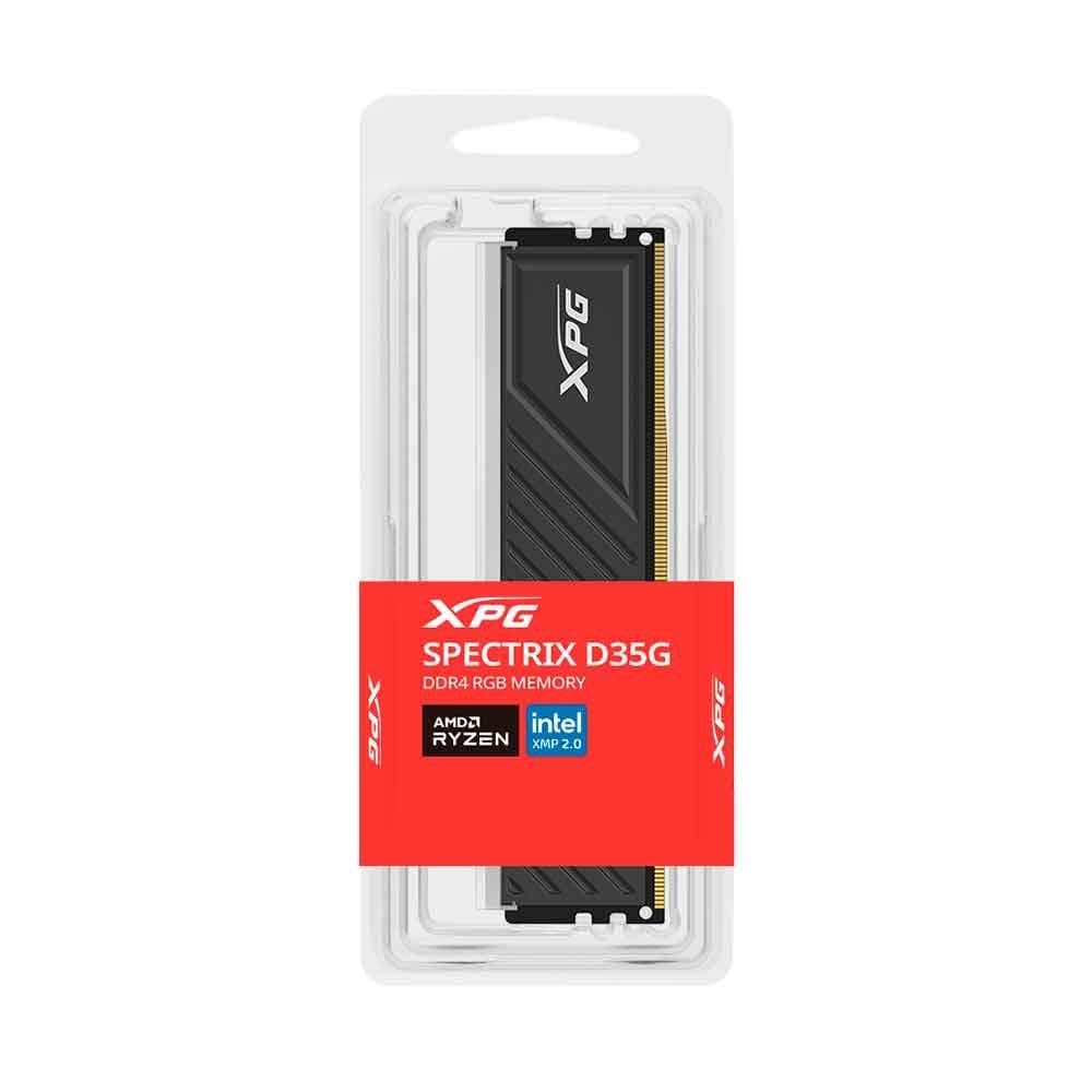 ADATA DDR4 32 GB 3200-16 XPG D35 RGB BK Single Tray Schwarz Bild 7