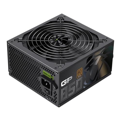 GAMEMAX GP 850B Netzteil PC 850W, Nicht-modular, 80 Plus Bronze, DC-to-DC, 140mm HDB Lüfter, Flache Schwarze Kabel, 9 Schutzfunktionen, 5 Jahre Garantie, Schwarz 850 Watt Bild 2