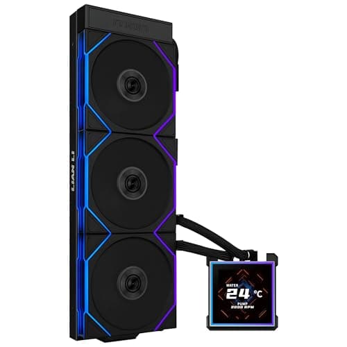 Lian Li HydroShift II LCD-S 360 UNI FAN TL Wireless Schwarz | 360 mm AiO-Wasserkühlung mit 3,4" IPS-Display – Kabellose Steuerung & innovative Schlauchführung Bild 2