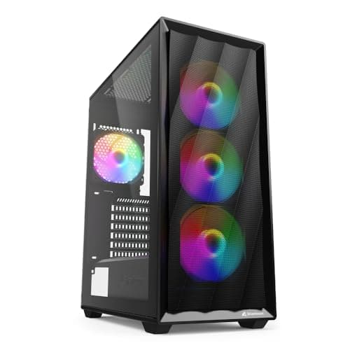 Sharkoon VK4 Rainbow Schwarz, ATX PC-Gehäuse Bild 2