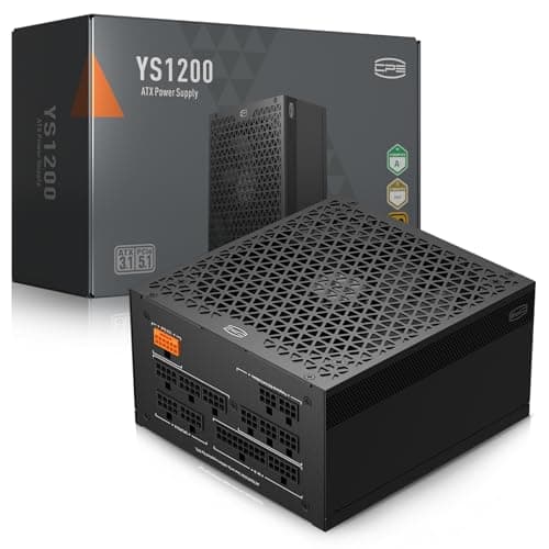 PCCOOLER CPS YS1200 Netzteil, 1200W 80 Plus Gold Zertifiziert, vollständig modular, PCIe 5.1 & ATX 3.1 Gaming PSU, breite Kompatibilität, 135mm FDB-Lüfter, voll japanische Elektrolytkondensatoren