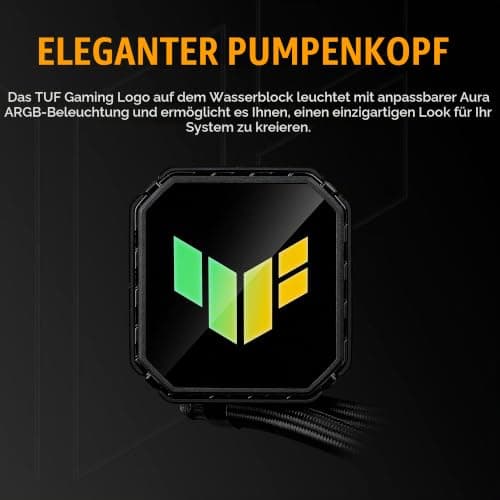 ASUS TUF Gaming LC III 360 ARGB All-in-One-Flüssig-CPU-Kühler (vorinstallierte, integrierte Dreifachlüfter, 400mm Schläuche, Intel LGA 1851, 1700, 1200 und AMD AM5, AM4, Aura ARGB Beleuchtung) Bild 4