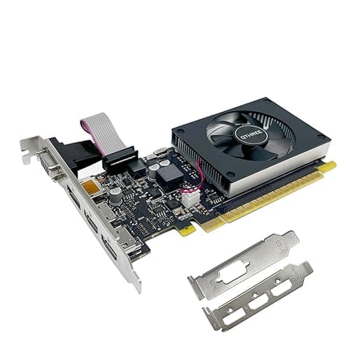 QTHREE GT 730 4G D3 Grafikkarte, 2X HDMI, 1x DVI, 1x VGA, Grafikkarten for PC, GPU, für mehrere Monitore, for Win 7, 8, 10, 11, DirectX 11, 12 Bild 2