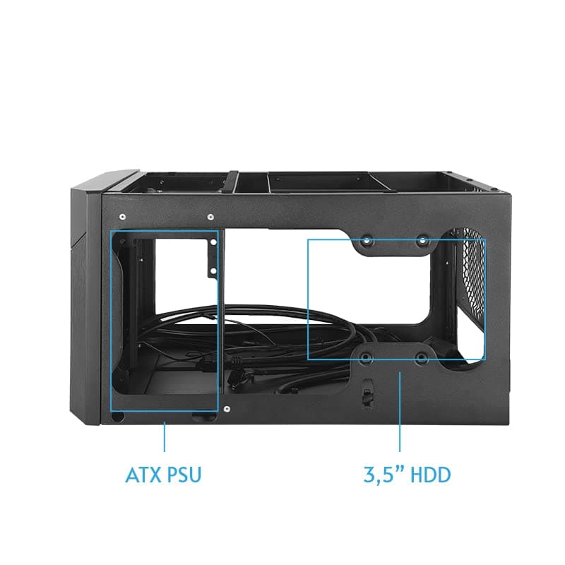 Chieftec CN-01B-Op Computer Case Cubo Nero (geh Chieftec Pro Cube Mini CN-01B-Op o) Bild 4