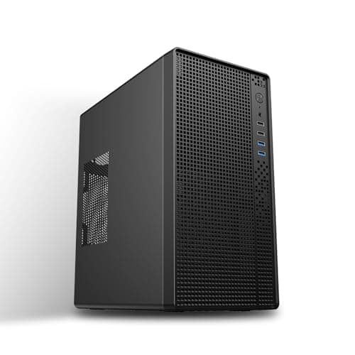 Micro-ATX PC-Gehäuse Mini-Tower SPCC 0,8mm ohne Lüfter Kompaktgehäuse MATX/Mini-ITX Home-Office kühlbar HDD/SSD Halter pc case Bild 2