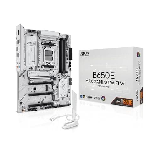 ASUS B650E MAX Gaming WiFi W Mainboard Sockel AMD AM5 (Ryzen 9000, DDR5 Speicher, PCIe 5.0, 3X M.2, WiFi 6E, BIOS Flashback, Aura Sync, CEC Tier II) Bild 2