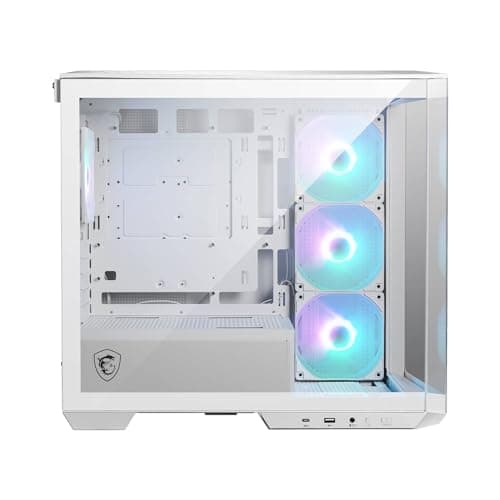 MSI MAG PANO M100L PZ Weiß Micro-ATX PC-Gehäuse - Micro-ATX-Kapazität, GPU-Support-Ständer, Füllstandsanzeige, Staubfilter, 33 mm Kabelführungsraum, USB Typ-C (20Gbps) Bild 8
