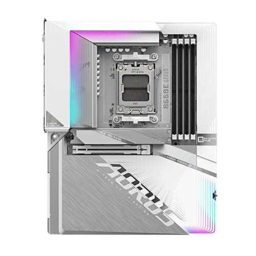 GIGABYTE B650E AORUS Stealth Ice Mainboard - AMD Ryzen 9000er-Serie, 12+2+2 Phasen VRM, bis zu 8000 MHz DDR5 (OC), 1xPCIe 5.0 + 2xPCIe 4.0 M.2, 2,5 GbE LAN, WiFi 7, USB 3.2 Gen 2x2 Bild 4