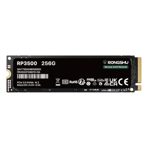 256GB NVMe SSD M.2 PCIe Gen 3×4, 3.000 MB/s Lesen, 1500MB/s Schreiben, M.2 2280 Internes Soild State Drive, SLC Cache 3D NAND TLC Kompatibel mit Laptop und PC Desktops (RP3500)