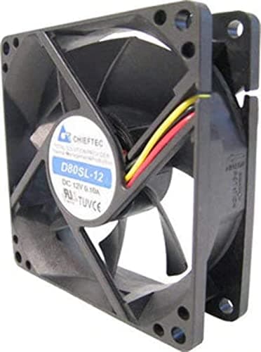 Chieftec AF-0825PWM PC-Gehäuse Lüfter, Kühler und Kühler – PC-Gehäuse, 35 DB, Schwarz, 80 x 80 x 25 mm, 3000 U/min Bild 4