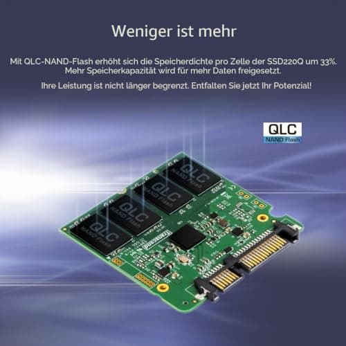 Transcend 1TB SSD220Q 2,5 Zoll SATA III 6Gb/s interne SSD QLC NAND - TS1TSSD220Q Bild 4