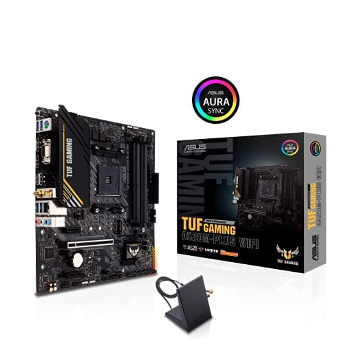 ASUS TUF Gaming A520M-PLUS WiFi Mainboard Sockel AMD A520 (Ryzen AM4, Micro ATX mit M.2-Unterstützung, 802.11ac Wi-Fi, DisplayPort, HDMI, D-Sub, USB-3.2-Gen-1-Schnittstellen, SATA 6Gbit/s) Bild 8