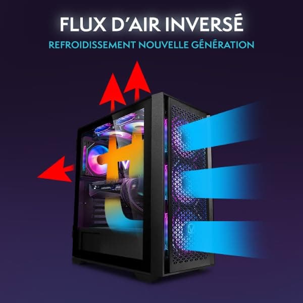 Vibox IX-572 Gaming PC • AMD Ryzen 7 7800X3D 8-Kern • Nvidia RTX 5070 Ti 16GB • 32GB RAM • 1TB NVMe SSD • Windows 11 • WLAN 6 + Bluetooth 5.4 Schwarz 1 TB 32 GB RTX 5070 Ti Windows 11 Home Bild 4