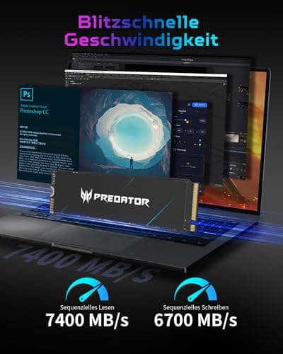 acer Predator GM7000 1TB SSD M.2 NVMe PCIe 4.0x4 Bild 4