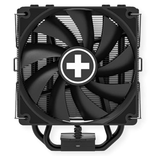 Xilence M705D AMD und Intel CPU Kühler, 2x 120mm Black PWM Lüfter, 220W TDP, schwarz Bild 3