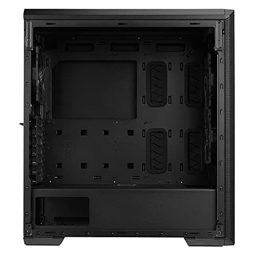 XPG Defender Midi-Tower-E-ATX-PC-Gehäuse (Magnetische MESH-Frontblende mit abnehmbarem Staubfilter, kühlender Netzteilbereich durch Perforation, 3 x XPG Vento 120 Lüfter installiert, Schwarz) Bild 6