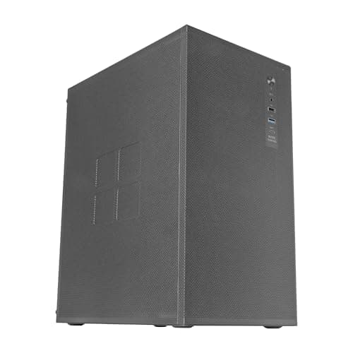 Mars Gaming MC-MESHPRO, MicroATX- und Mini-ITX-PC-Gehäuse, AirMesh Pro System, Mesh-Panels aus Japanischem Stahl, 120mm PWM FDB Rücklüfter, Unterstützung Flüssigkeitskühlungen 120mm, USB-C, Schwarz Bild 2