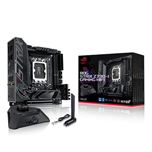 ASUS ROG Strix Z790-I Gaming WIFI Mainboard Sockel Intel LGA1700 (mini-ITX, DDR5 Speicher, 2x M.2, PCIe 5.0, WiFi 6E, Thunderbolt 4, ROG Strix Hive)