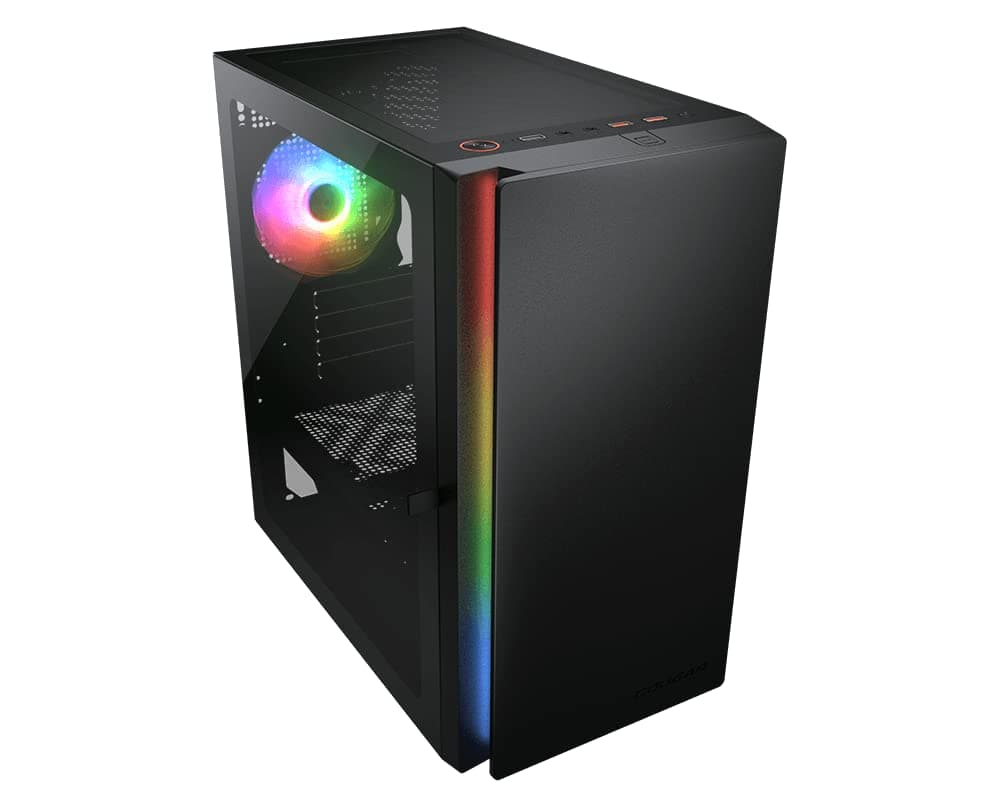 COUGAR Purity RGB Reines und Elegantes ARGB Mini Tower Gehäuse – Schwarz (Schwarz) Bild 3