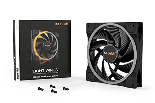 be quiet! Light Wings 140mm PWM high-speed Lüfter, ARGB-Beleuchtung, vielzählige Farben und Effekte, 20 ARGB LEDs, 9 geräuschoptimierte Lüfterblätter, hoher Luftdruck, leiser Betrieb Bild 6