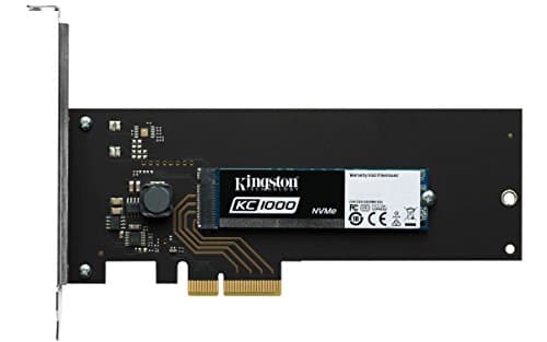 Kingston KC1000 NVMe PCIe SSD 480GB Gen2 x4 (mit HHHL AIC card) Bild 4