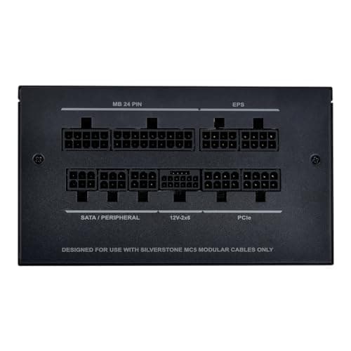SilverStone Technology DA750R Gold, 80 Plus Gold vollständig modulares ATX-Netzteil, 750W, ATX 3,0 & PCIe 5,0, SST-DA750R-GMA Bild 4