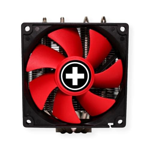 Xilence M504D AMD und Intel Tower CPU Kühler, AM5/AM4, LGA 2066/2011/1700/1200/1151/1150/1155/1156, 180W TDP, leise 2x 92mm PWM Lüfter, optimal für hohe Kühlanforderungen im Gaming/Streaming, schwarz Bild 2