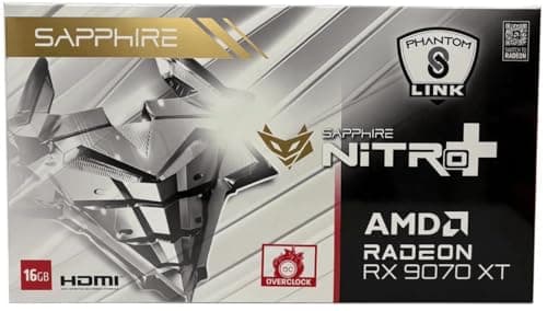 Radeon RX 9070 XT Nitro Phantom Link Polar OC (weiß, RDNA4, GDDR6, 2x DisplayPort, 2x HDMI 2.1)
