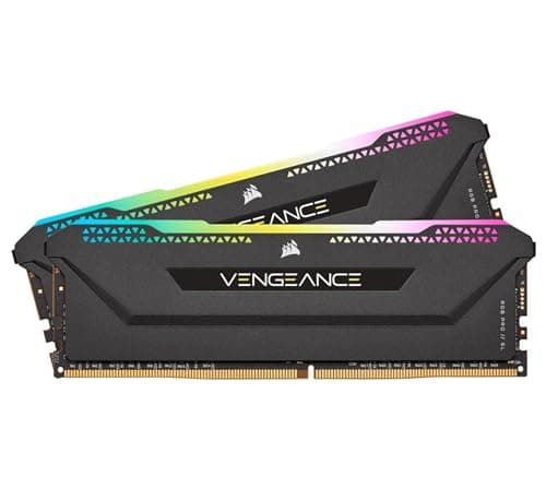 Corsair VENGEANCE RGB PRO SL 16GB (2x8GB) DDR4 Bis zu 3200MHz (PC4-25600) CL16 Desktop memory – Schwarz, CMH16GX4M2E3200C16, 2 x 8 GB
