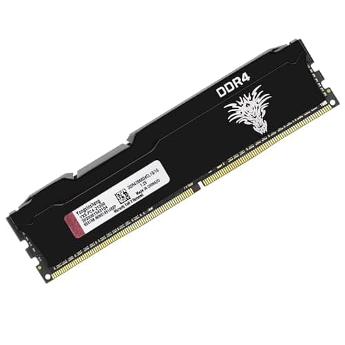 Yongxinsheng DDR4 2666MHz 16GB Desktop RAM PC4-21300 UDIMM Non-ECC Unbuffered 1.2V 288-Pin CL19 PC Computer Memory Upgrade Module Arbeitsspeicher 16GB 2666 MHz Schwarz Bild 2